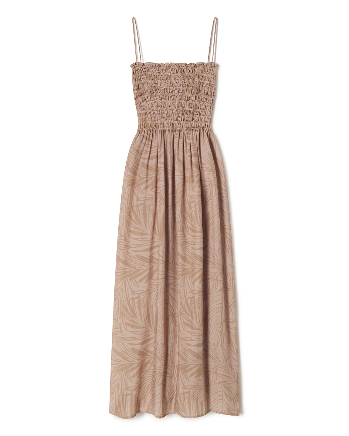 Cabana Maxi Dress - Petite Palm Fronds Tan - Image 4