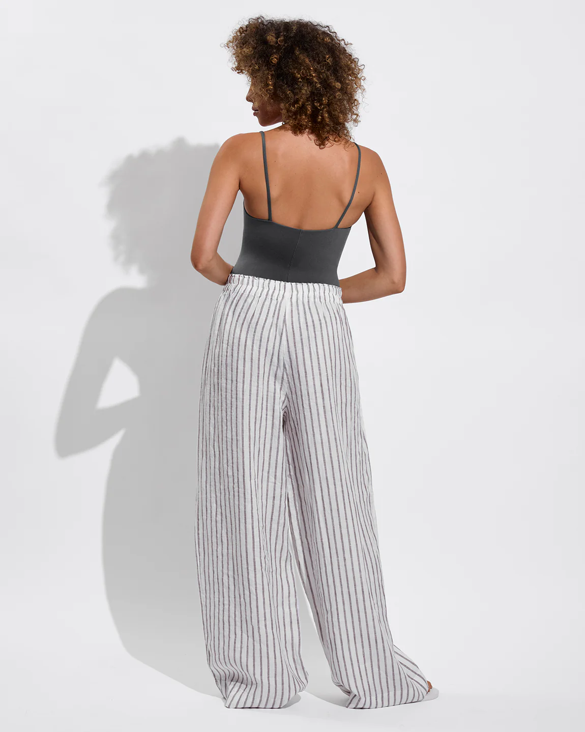 Coastal Pant - Classic Stripe: Stormy / Coconut - Image 2