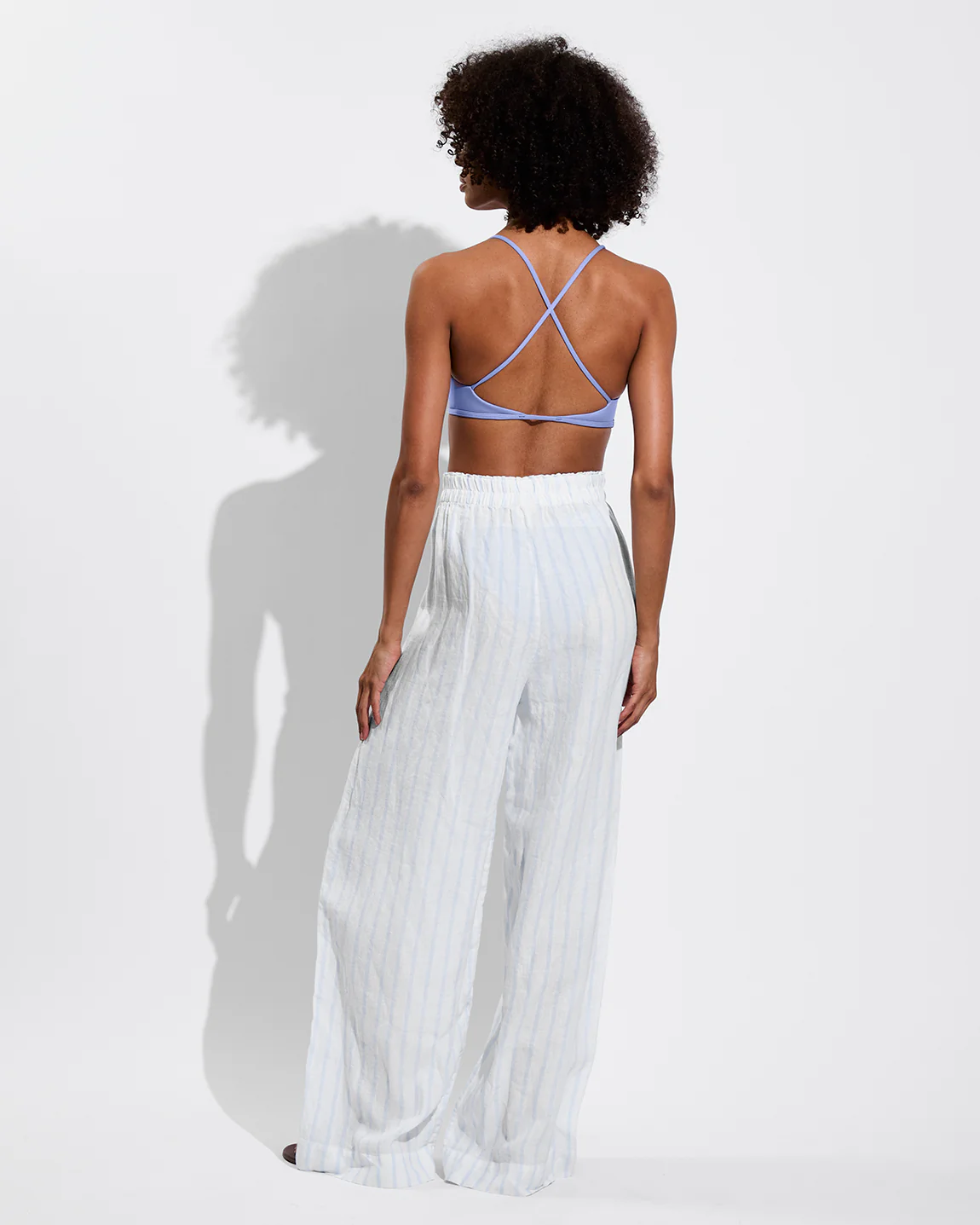 Coastal Pant - Daybreak Stripe: Blue Skies / Coconut - Image 2