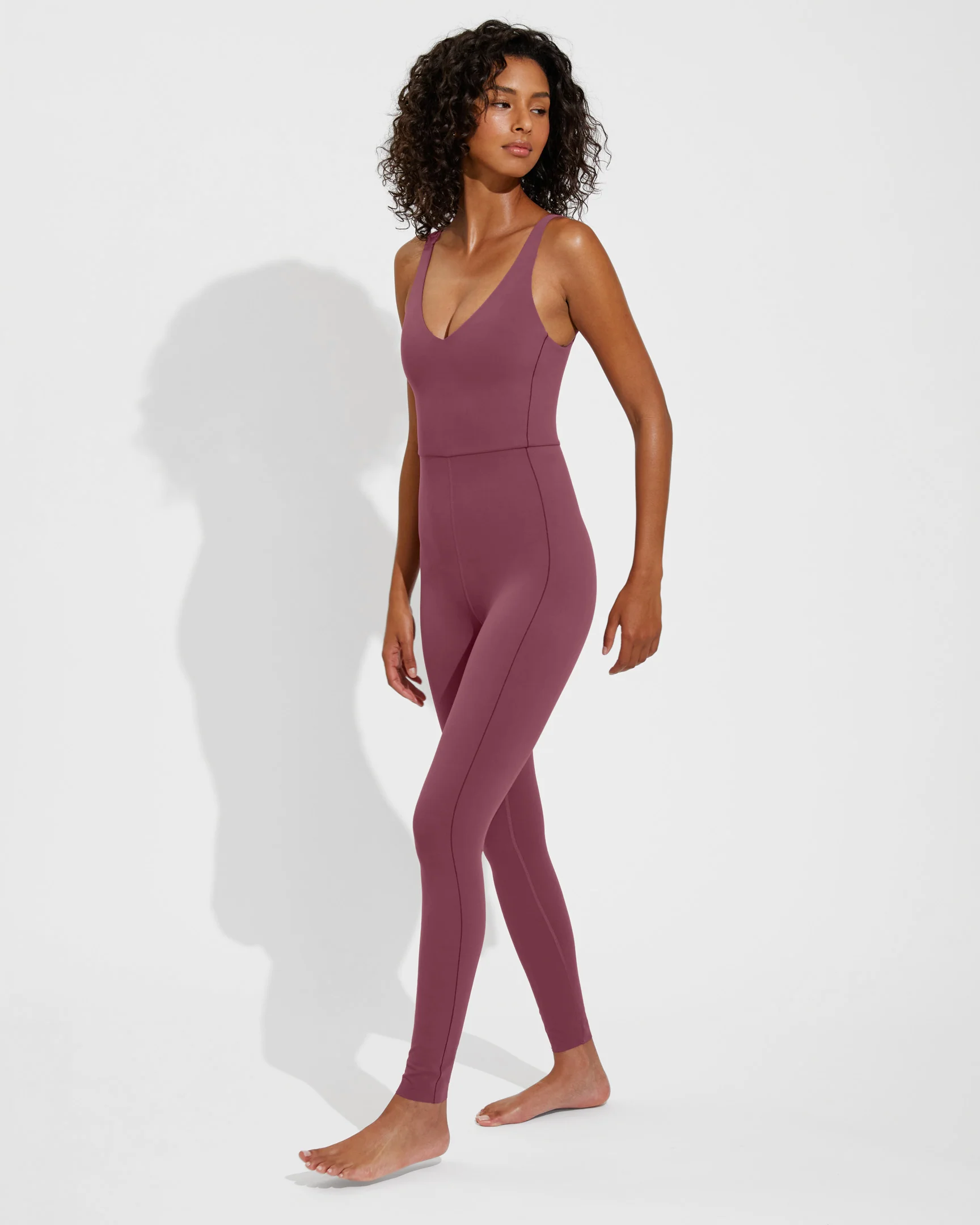 Plunge Playsuit 27" - Desert Plum - Image 3